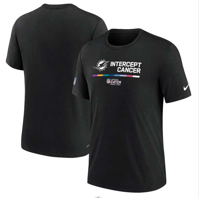 Miami Dolphins Nike 2022 NFL Crucial Catch Performance Men's T-Shirt Black,We sell and wholesale Miami Dolphins Nike 2022 NFL Crucial Catch Performance Men's T-Shirt Black on line form chian!